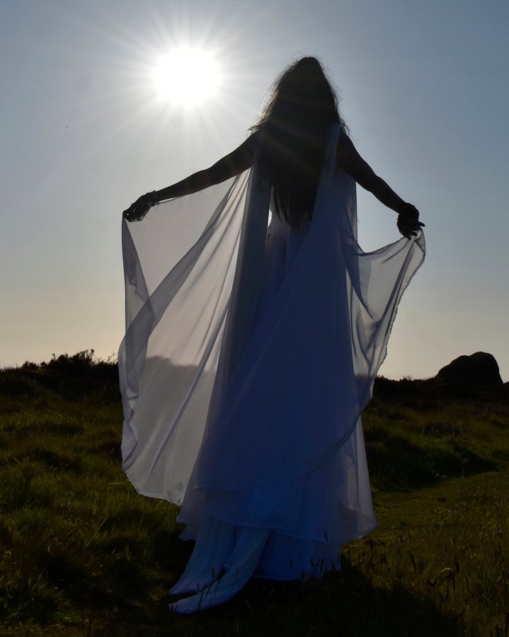 Lily Munster Nightgown - yvonne de carlo cosplay costume by Moonmaiden Gothic Clothing