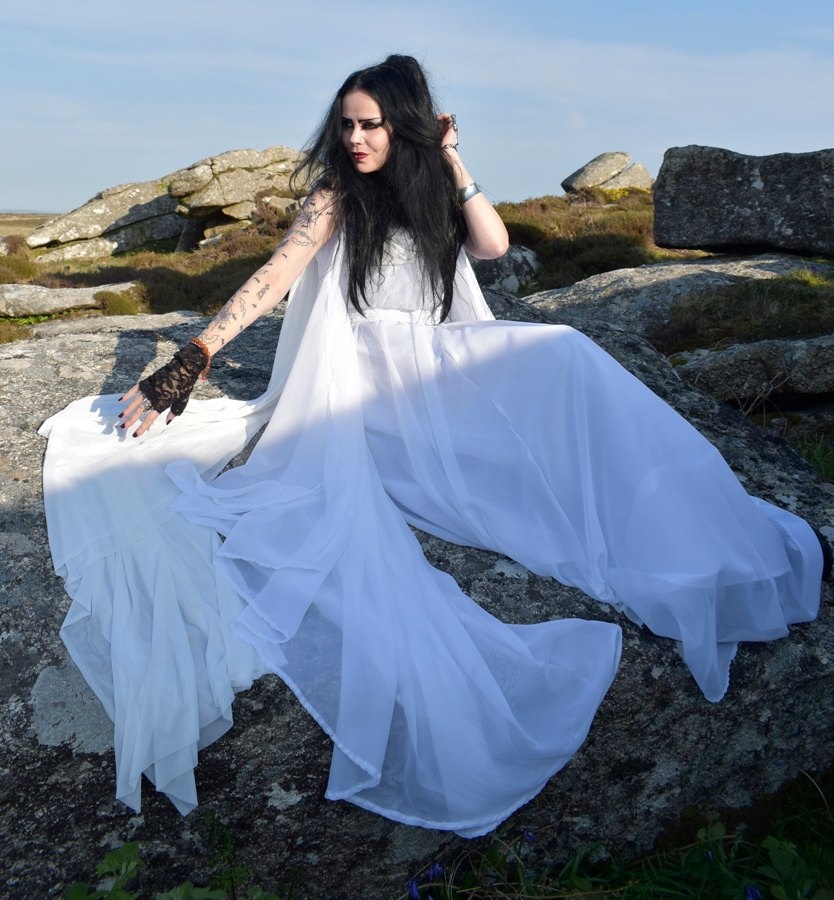 Lily Munster Nightgown - yvonne de carlo cosplay costume by Moonmaiden Gothic Clothing