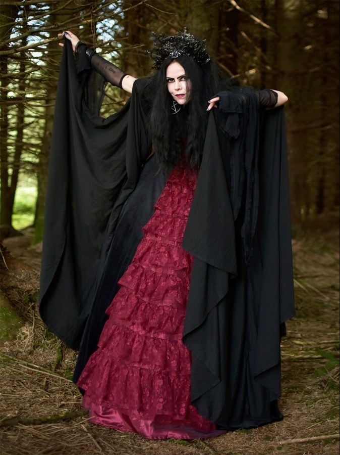 Fae of the Falls Bolero - cotton jersey witch top by Moonmaiden Gothic Clothing