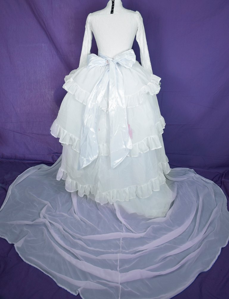 Yharnam Pthumerian Queen Gown - Back - Bloodborne steampunk cosplay costume by Moonmaiden Gothic Clothing