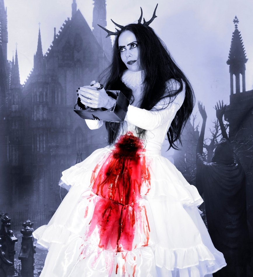 Yharnam Pthumerian Queen Gown - Bloodborne steampunk cosplay costume by Moonmaiden Gothic Clothing