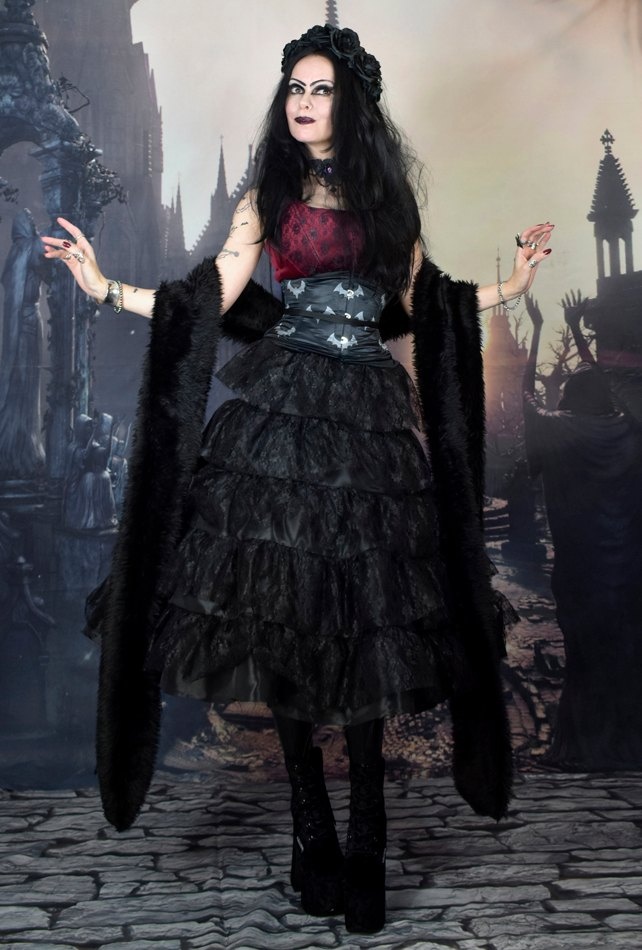 Megascarfdon Furry Scarf - long faux fur scarf by Moonmaiden Gothic Clothing