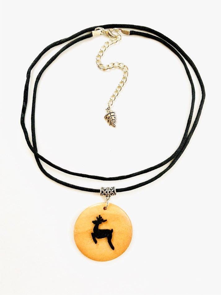 My Beautiful Gothic - Wooden Stag Necklace