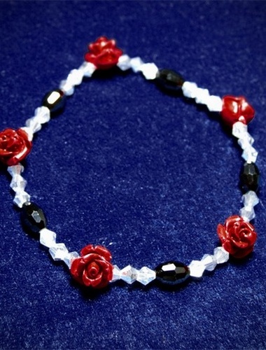 My Beautiful Gothic Rose Stretch Bracelet