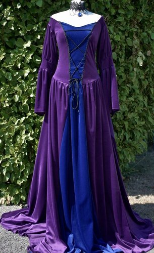 Melian Gown in Amethyst and Midnight