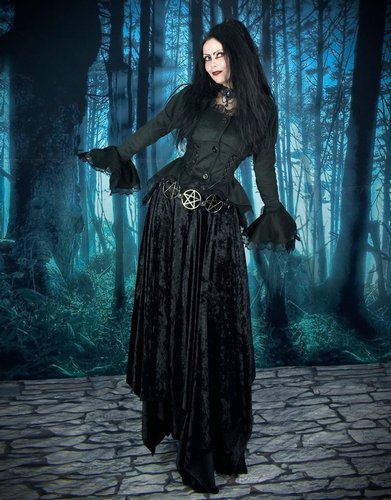 Crymaria Wynter Witch Gown - cotton lycra witchy dress with epic ...