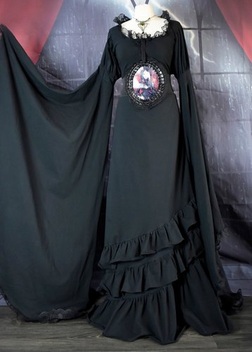 Custom Graveheart Noir Top and Nevermore Flamenco Skirt