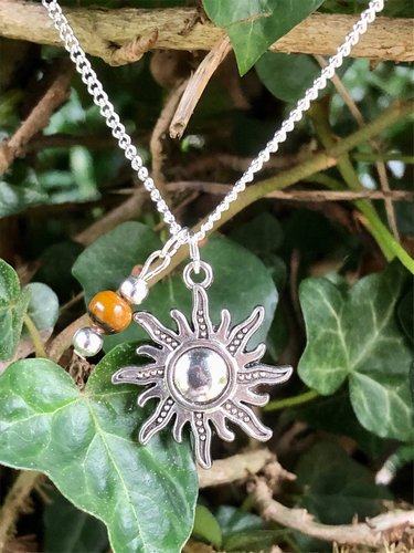 Sun and Tigers Eye Necklace