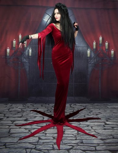 Morticia Roja Dress