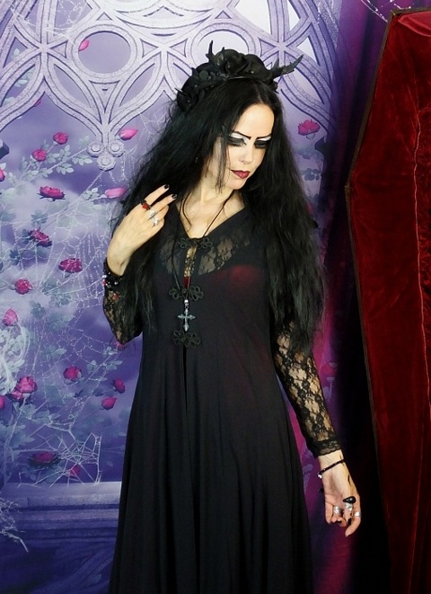 My Beautiful Gothic Cross and Skull Adjustable Necklace