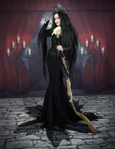 Lace Morticia Addams Gown
