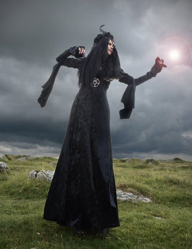 Velvet Morrigan Witch Dress