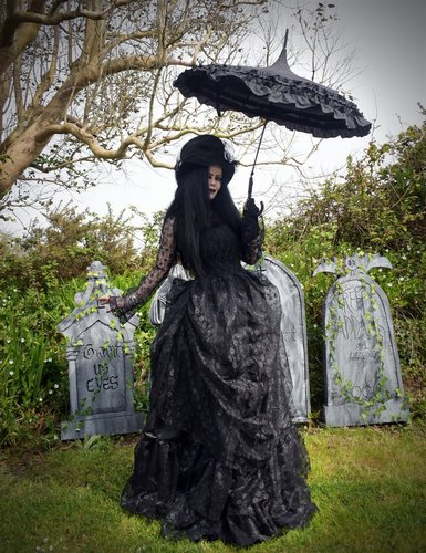 Metallia Bustle Gown