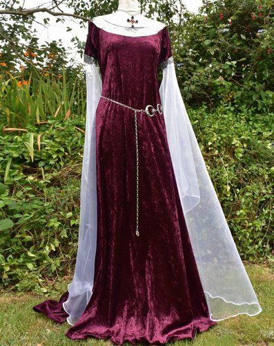 Custom Crushed Velvet Arwen Requiem Gown