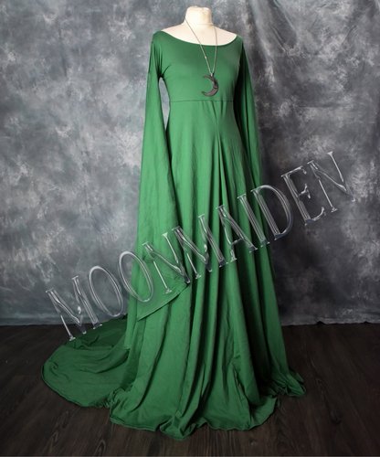 Custom Fae of the Falls Gown - Forest Green