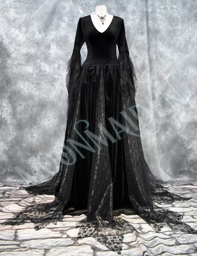 Custom Morticia Addams Ballgown