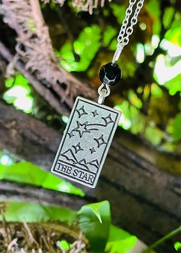 The Star Tarot & Black Onyx Pendant Necklace