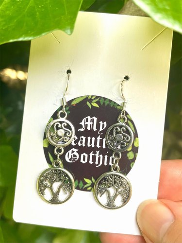 Tree of Life &amp; Filigree Earrings