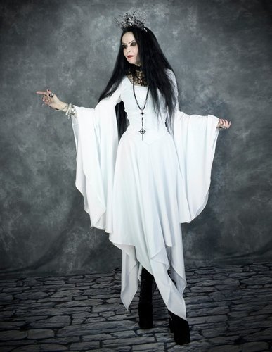 Arwen Elvenwitch Top - 10-12 - White Cotton Jersey
