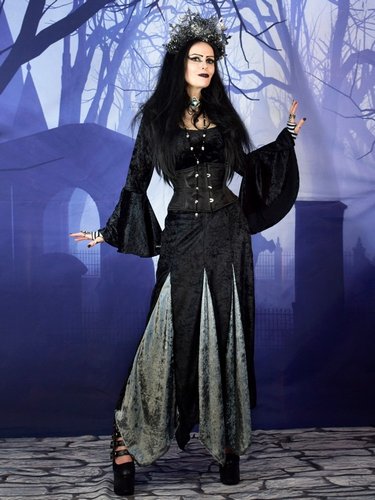 Wiccan Velvet Insert Skirt