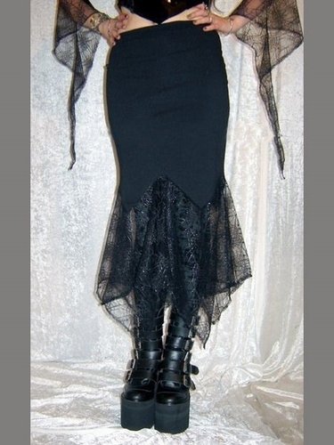 Cobweb and Cotton Hobble Skirt