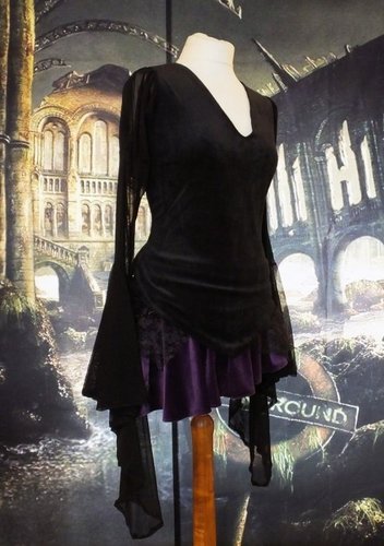 Velvet and Mesh Renaissance Top