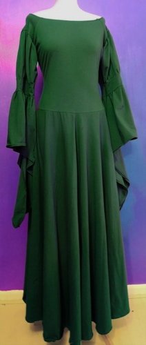 Morwenna Gown in Elven Forest Cotton