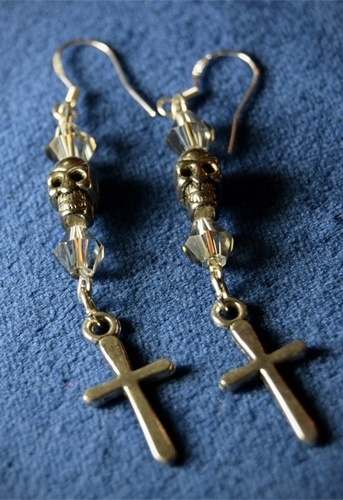 Skull and Cross Earrings