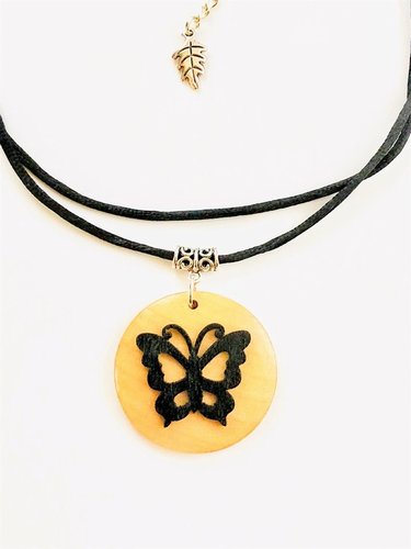 My Beautiful Gothic Butterfly Necklace
