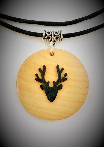 My Beautiful Gothic Stag Head Necklace